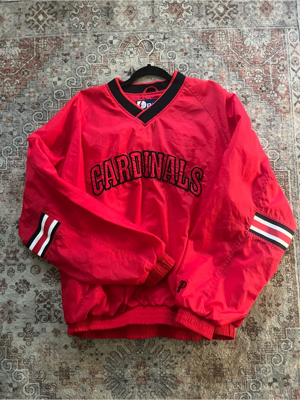 Pro Player Red and Black V-Neck Pullover| Cardinals